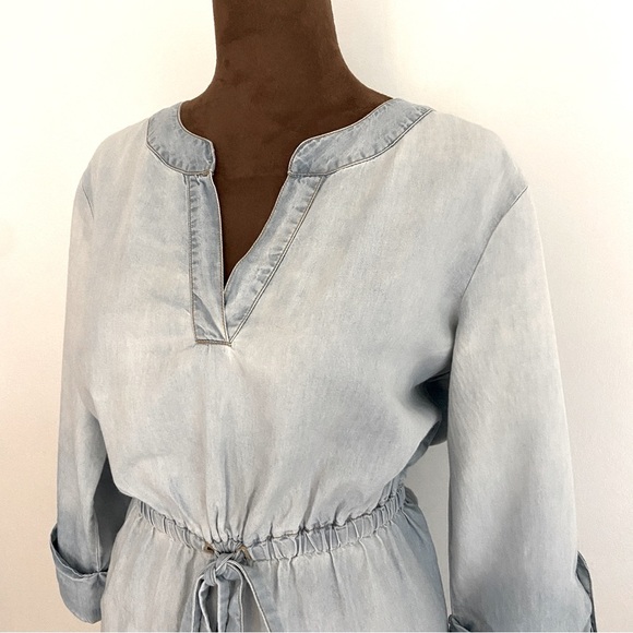 Luxology 3/4 sleeve lightweight denim dress. - Picture 5 of 7